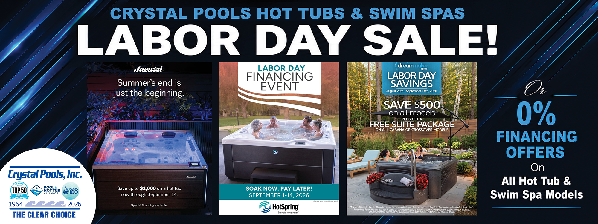 Hot Tubs and Spas From Crystal Pools Image
